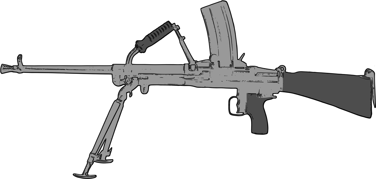 Vz52 Kulomet - Vz 52 (1600x762), Png Download
