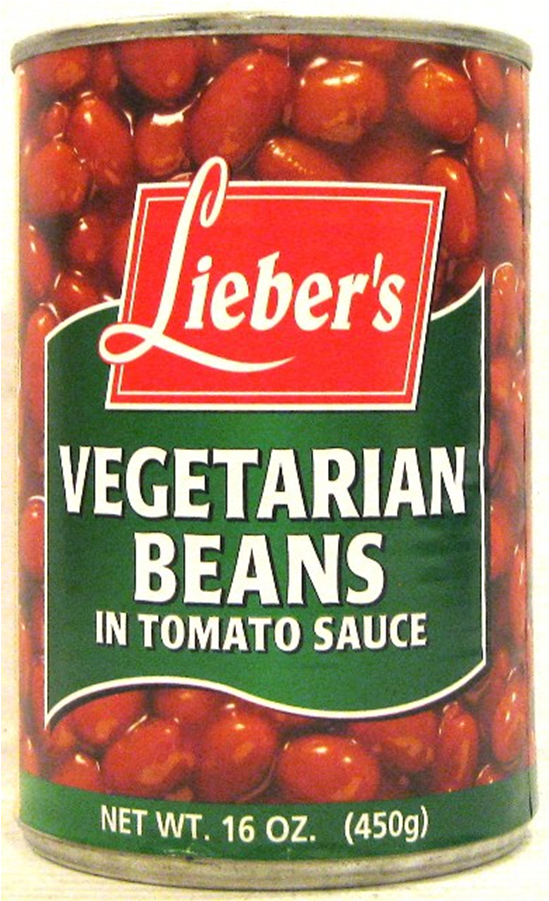 Liebers Vegetarian Beans In Tomato Sauce 450g - Natural Foods (900x900), Png Download