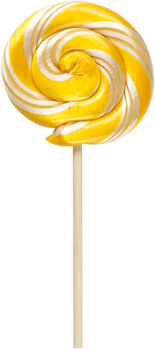 Lollipops Natural Lemon Hammonds - Lollipop Yellow (800x800), Png Download