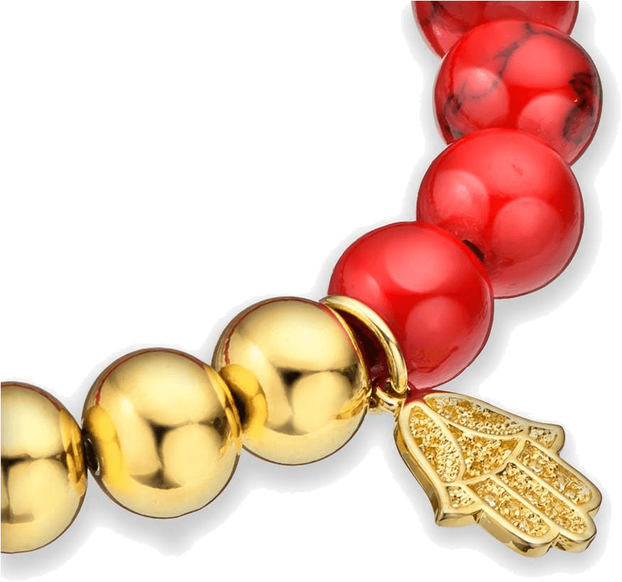 Red Coral Bracelet - Bead (1000x1000), Png Download