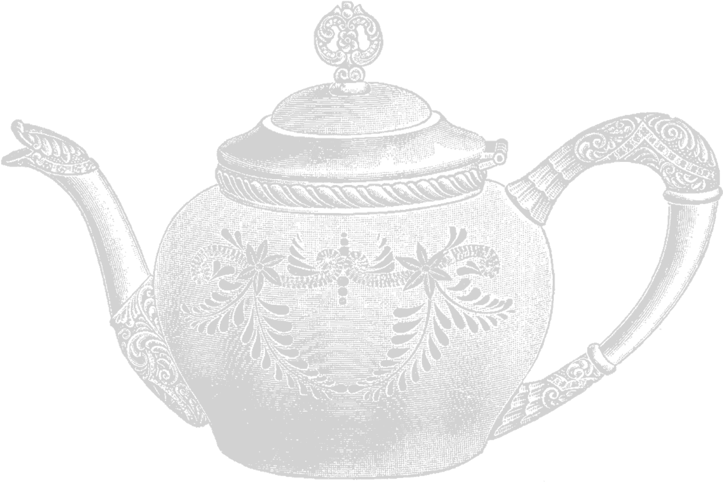 Teapot Digital Image Gray Scale - Teapot (1600x1120), Png Download