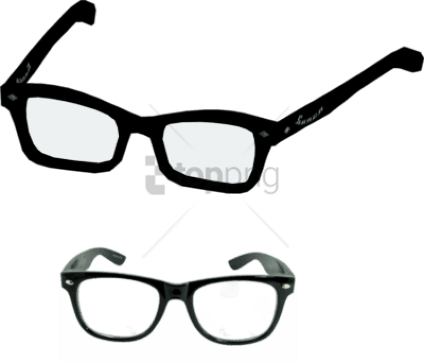 Free Png Gucci Gg 9093j Png Image With Transparent - Nerd Glasses (850x727), Png Download