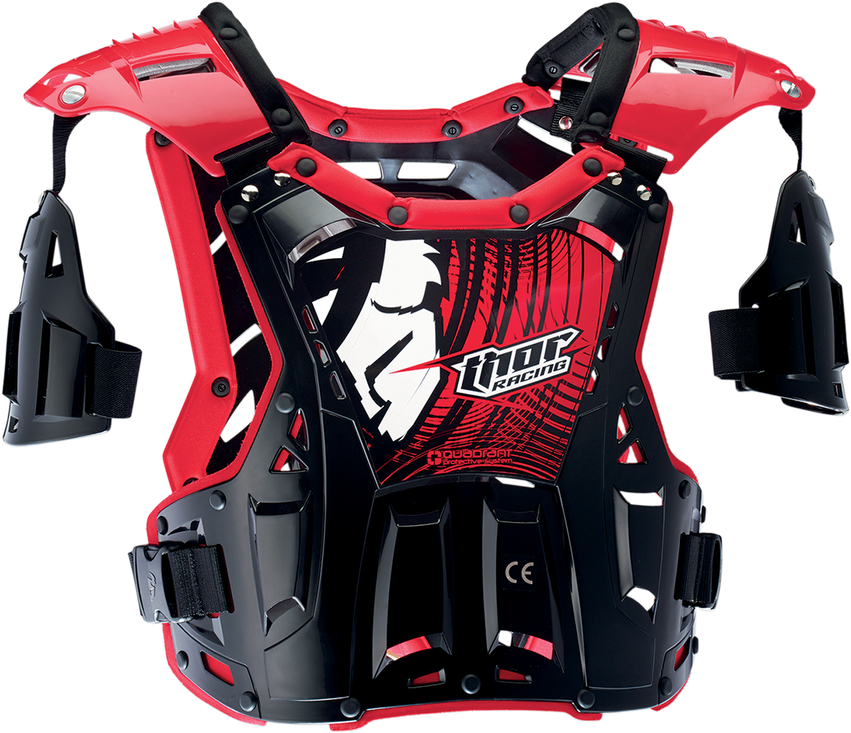 Quadrant Chest Protector Black Red - Vintage Shift Chest Protectors (1200x1034), Png Download