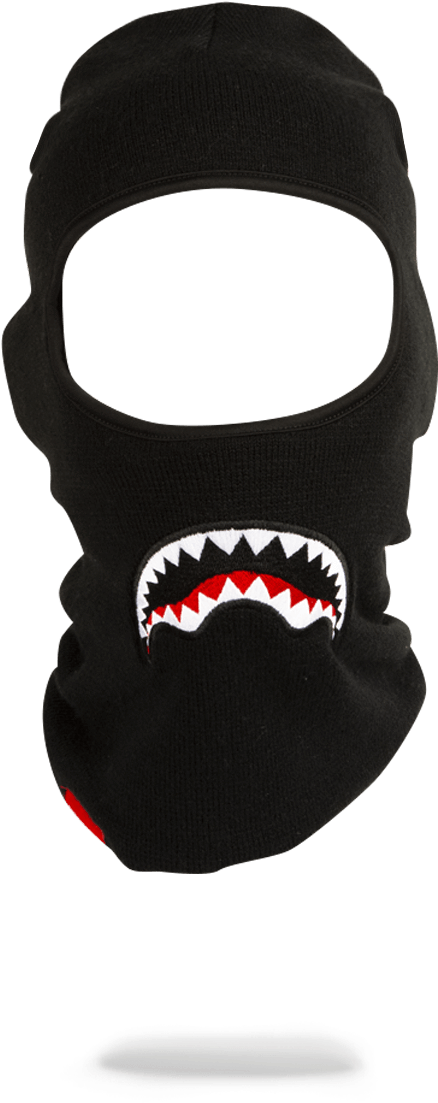 Sprayground Shark Ski Mask - Black Mask Ski Mask (960x1225), Png Download