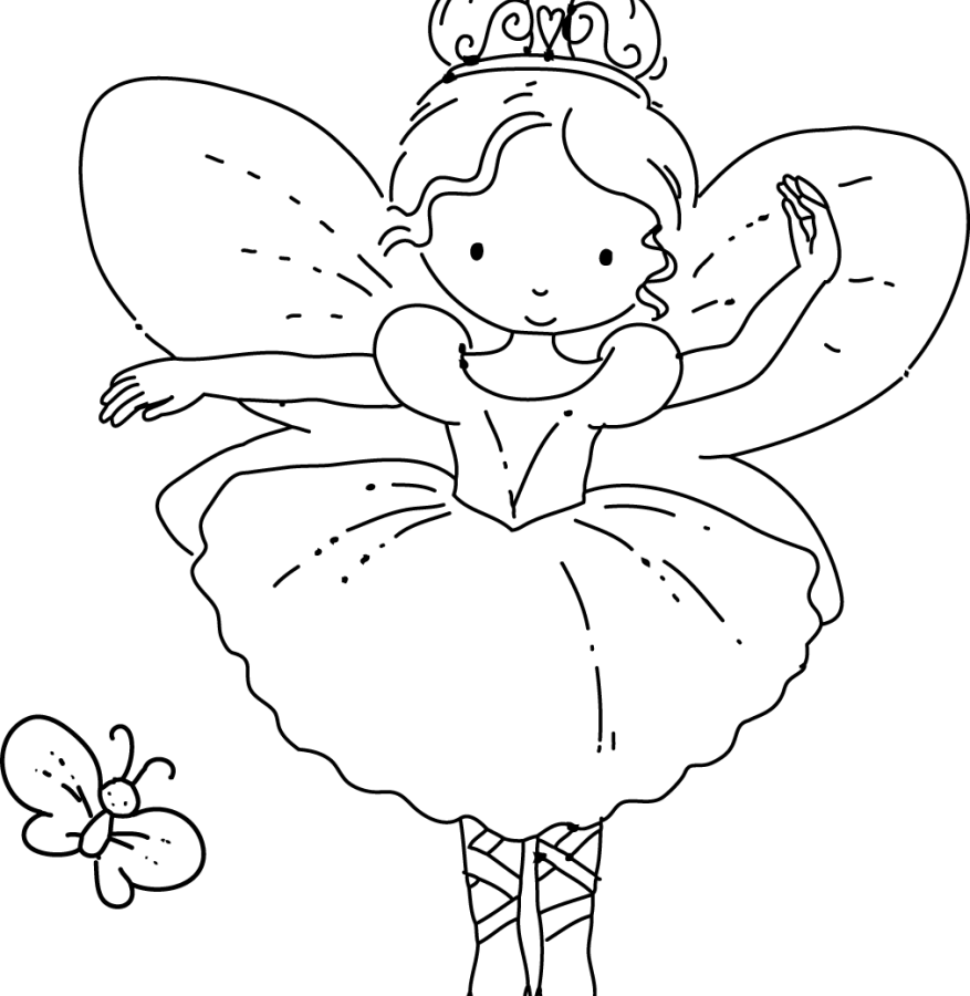 Bonanza Fairy Pictures To Print Revolutionary Introducing - Baby Fairy Coloring Pages (877x900), Png Download