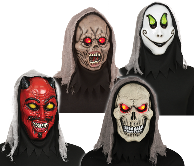 Evil Eye Light Up Mask - Mask (650x556), Png Download