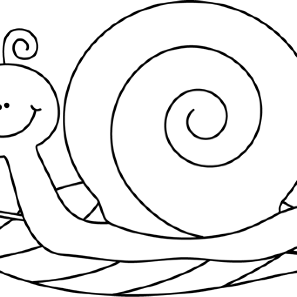Snail Clipart Snail Clip Art Black And Education Pinterest (1024x1024), Png Download
