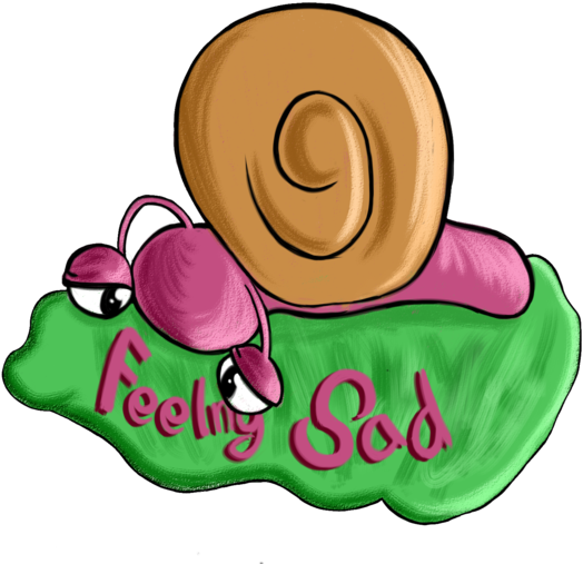 Sad Snail (600x542), Png Download