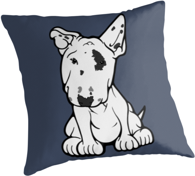 English Bull Terrier Black Eye Patch - Cyndaquil (875x875), Png Download