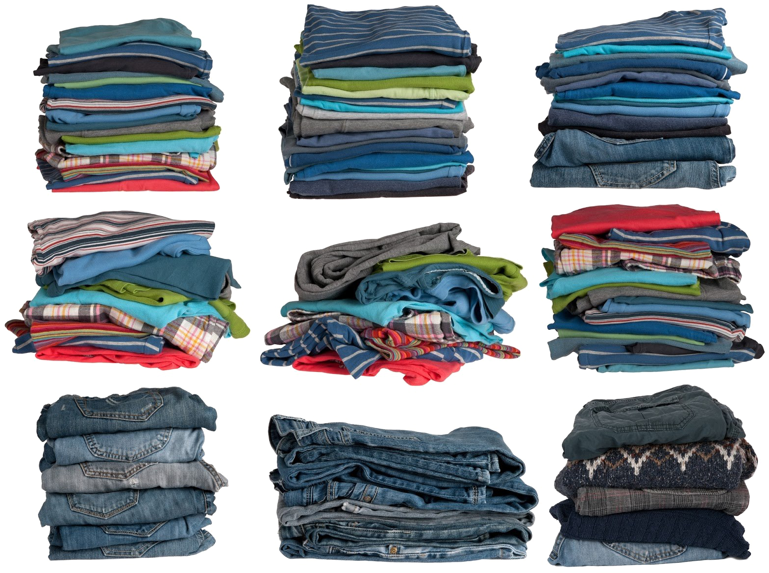 Clothing Png Image - Clothes Stacks (1600x1226), Png Download