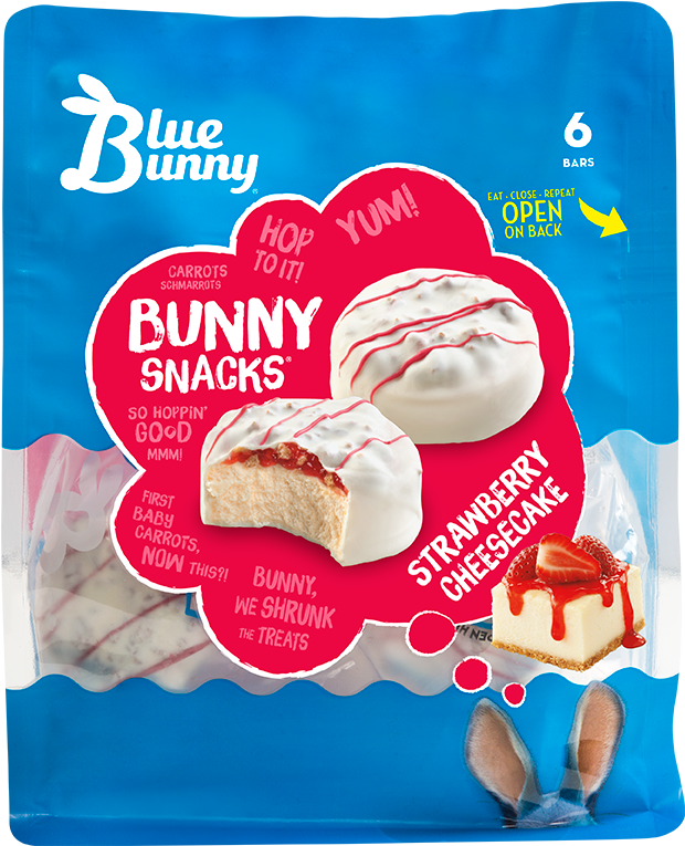 Blue Bunny Salted Caramel Pretzel (683x800), Png Download