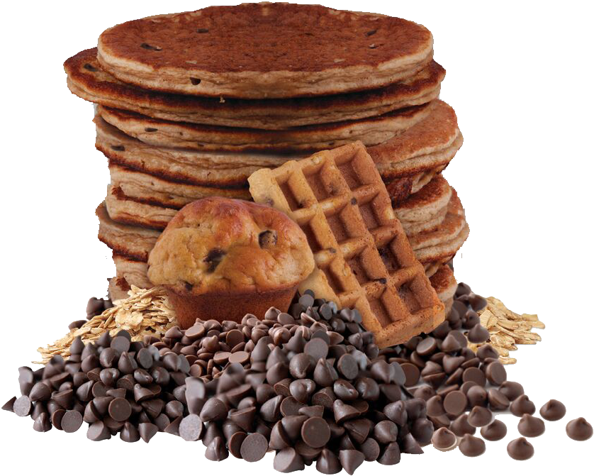 Chocolatey Chip Pancake Mix - Chocolate Chip (1262x960), Png Download