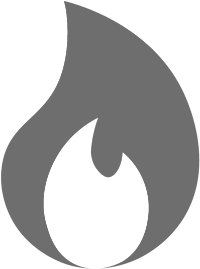 Flame Icon - Circle (1000x1000), Png Download