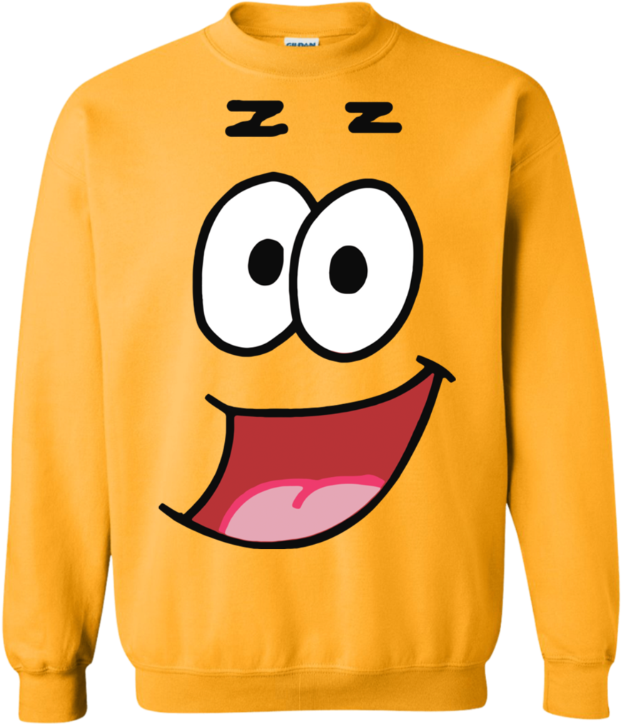 Patrick Star Funny Halloween Custom Sweatshirt - Stranger Things Yellow Sweatshirt (1024x1024), Png Download