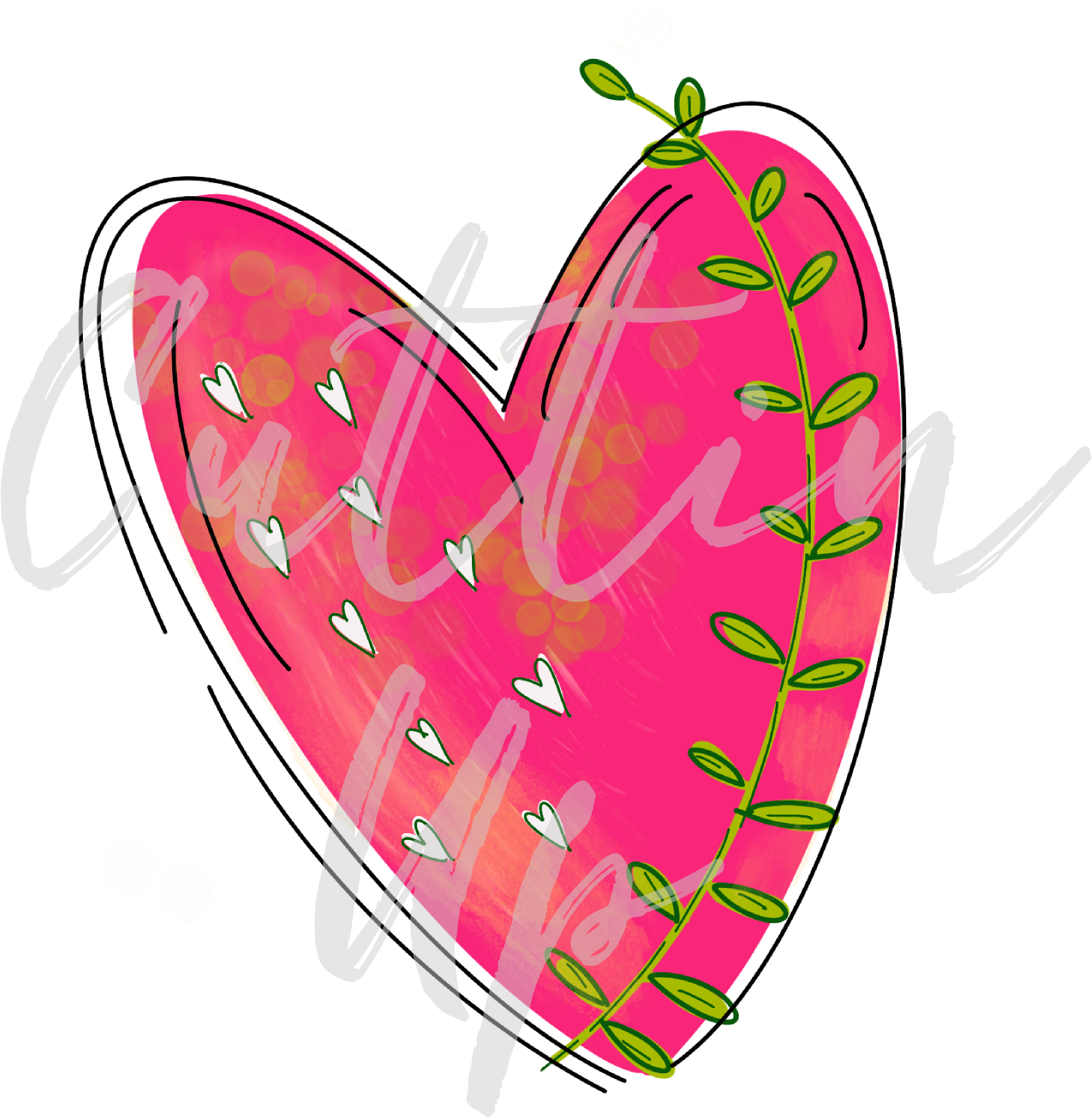 Hand Drawn Heart Png File - Heart (3000x2000), Png Download