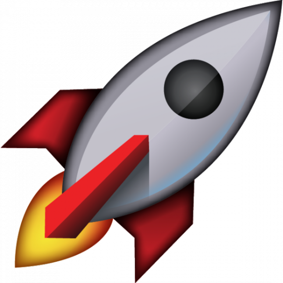 Georgia - Ios Rocket Emoji Png (560x560), Png Download