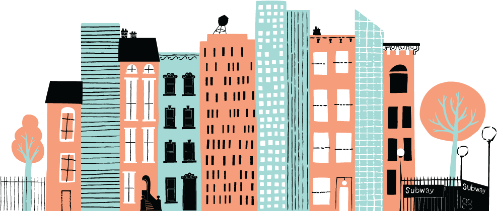 Cityscape - Apartment (1037x518), Png Download