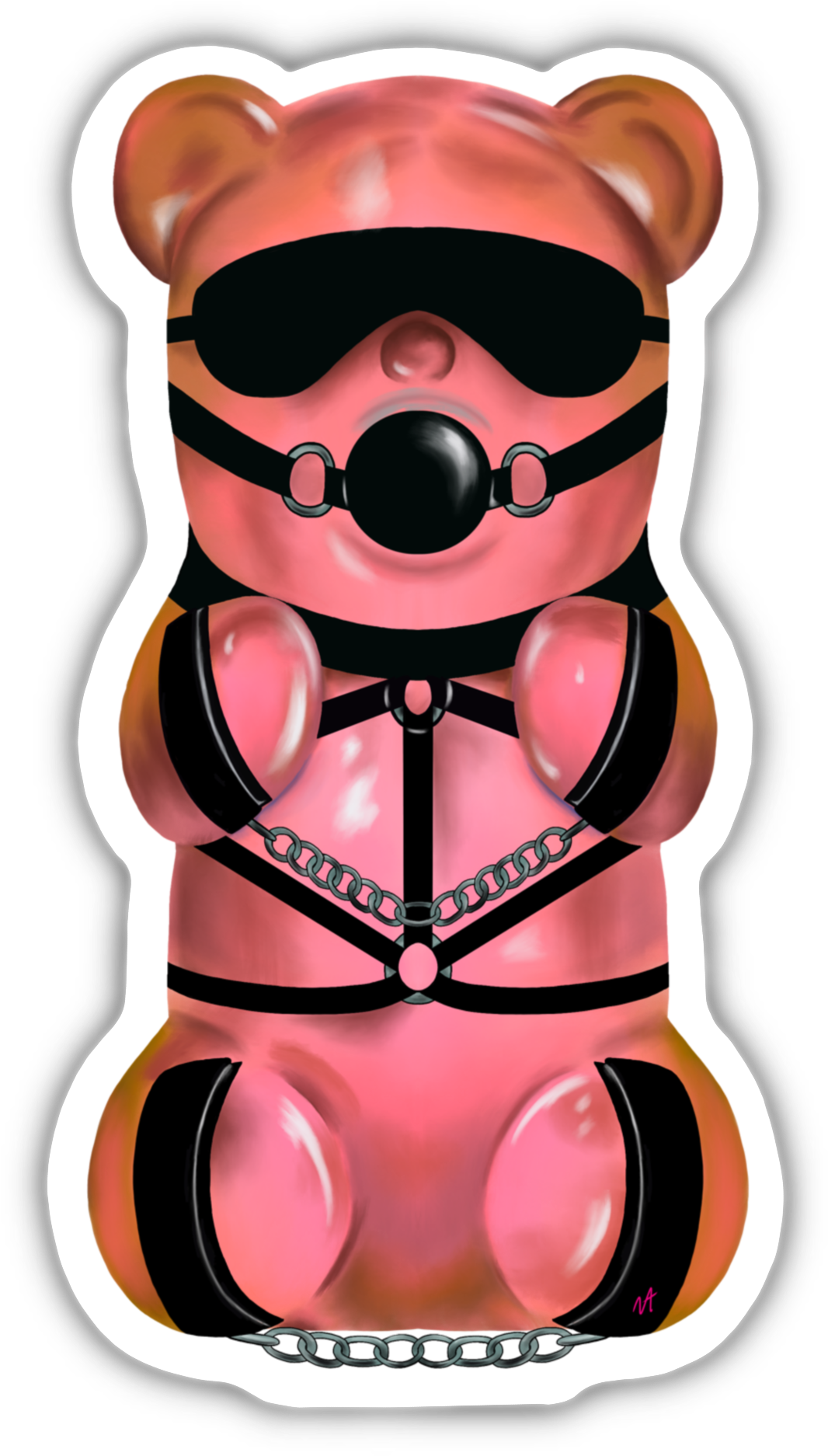 Hardcore™ Pixie Dust Sticker - Teddy Bear (1719x2149), Png Download