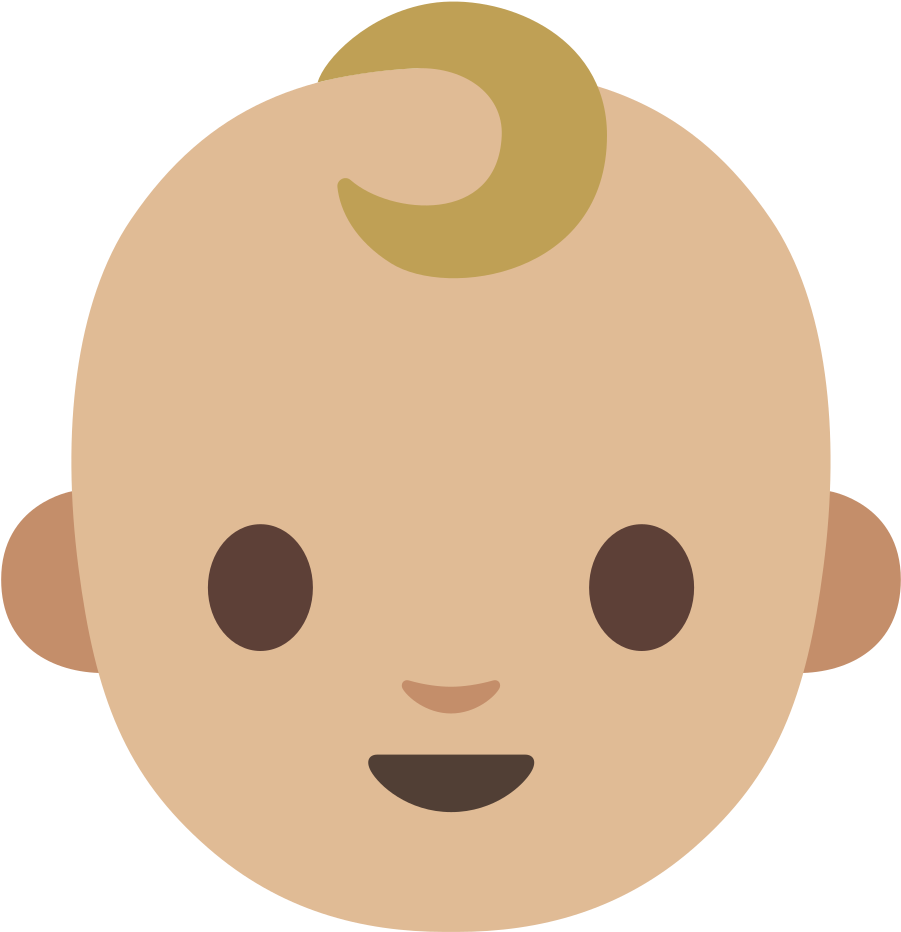 Emoji U1f476 1f3fc - Ville De Saint Etienne (1024x1024), Png Download