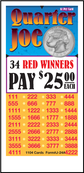 Quarter Joe / J-24a Card - Poster (599x599), Png Download