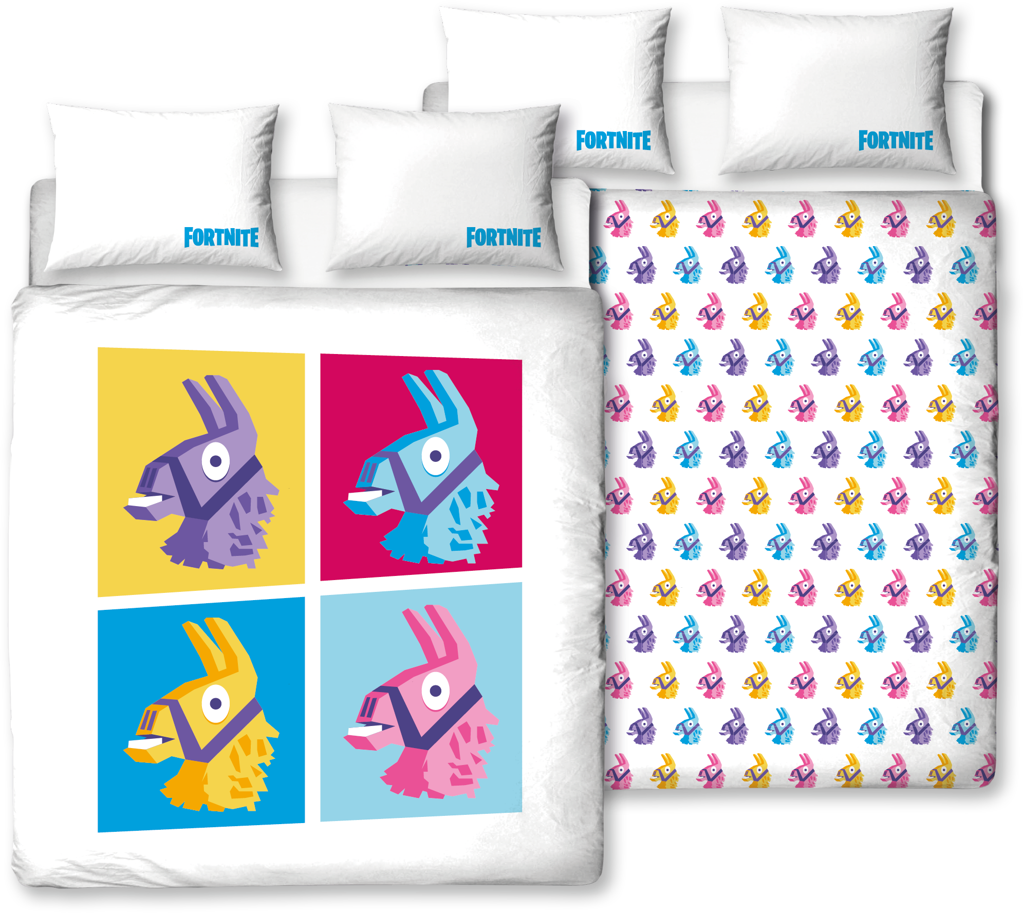 Fortnite Llama Double Duvet Reversible Duvet Duvet - Bed Sheet (2037x2316), Png Download
