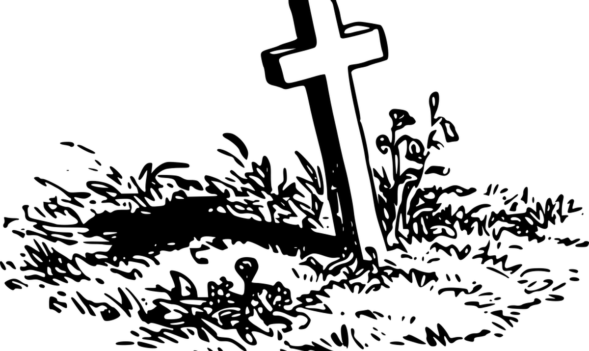 19 Wooden Cross Clip Stock Black And White Huge Freebie - Grave Clipart Black And White (1200x715), Png Download