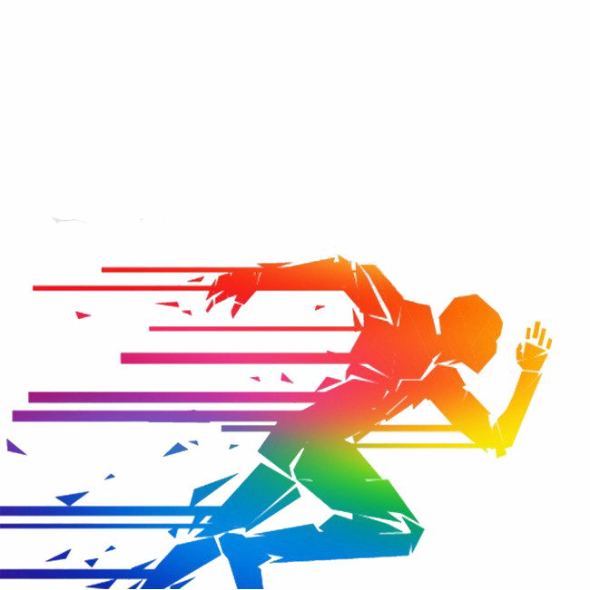 Running Png Image File - Fast Running Person Drawing (650x651), Png Download