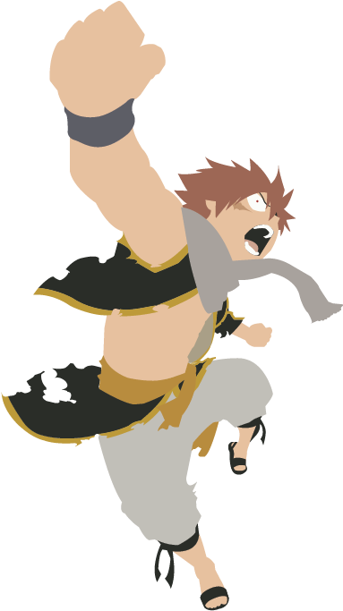 Desenho Em Vetor Natsu - Illustration (596x842), Png Download