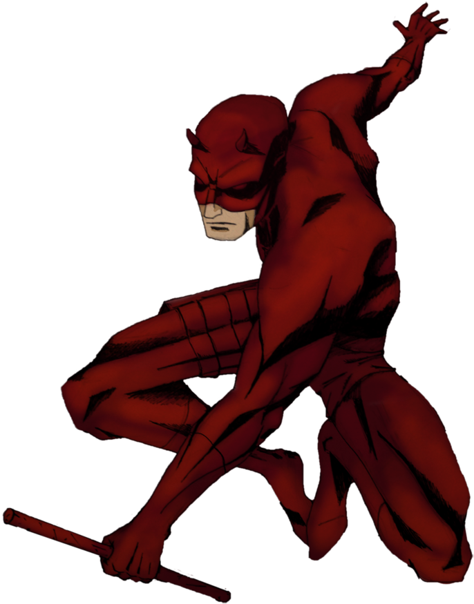 Daredevil Png Clipart - Daredevil Art Transparent (714x1119), Png Download
