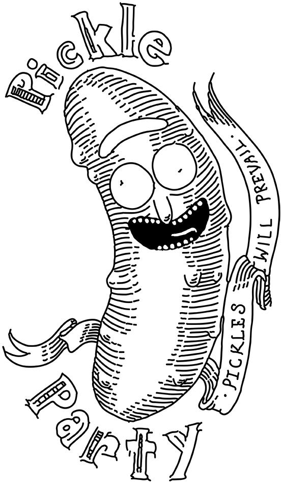 Meeseeks Finally Got Taken Down Which Is A Damned Shame - Mr Meeseeks Black And White (576x949), Png Download