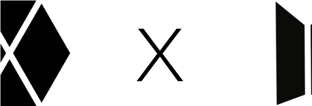 Bts And Exo - Logo Bts Và Exo (640x628), Png Download