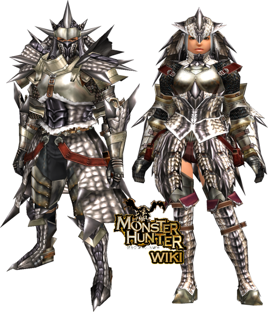 Silversolbm - Monster Hunter Azure Rathalos Armor (550x639), Png Download