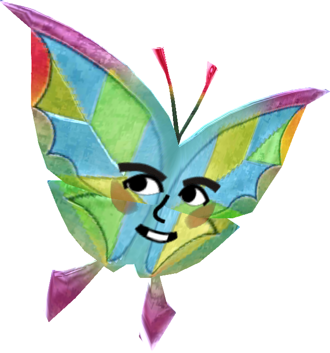 Butterfly Scaredy Cat Miitopia Wiki Fandom Powered - Miitopia Butterfly (660x705), Png Download
