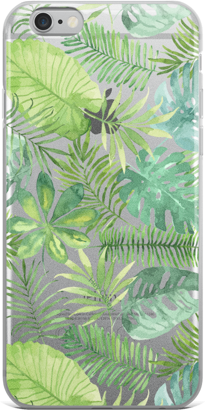 Tropical Leaves Phone Case - Smartphone (1000x1000), Png Download