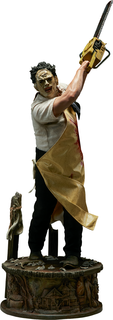 Leatherface - Cara Cuero (480x1354), Png Download