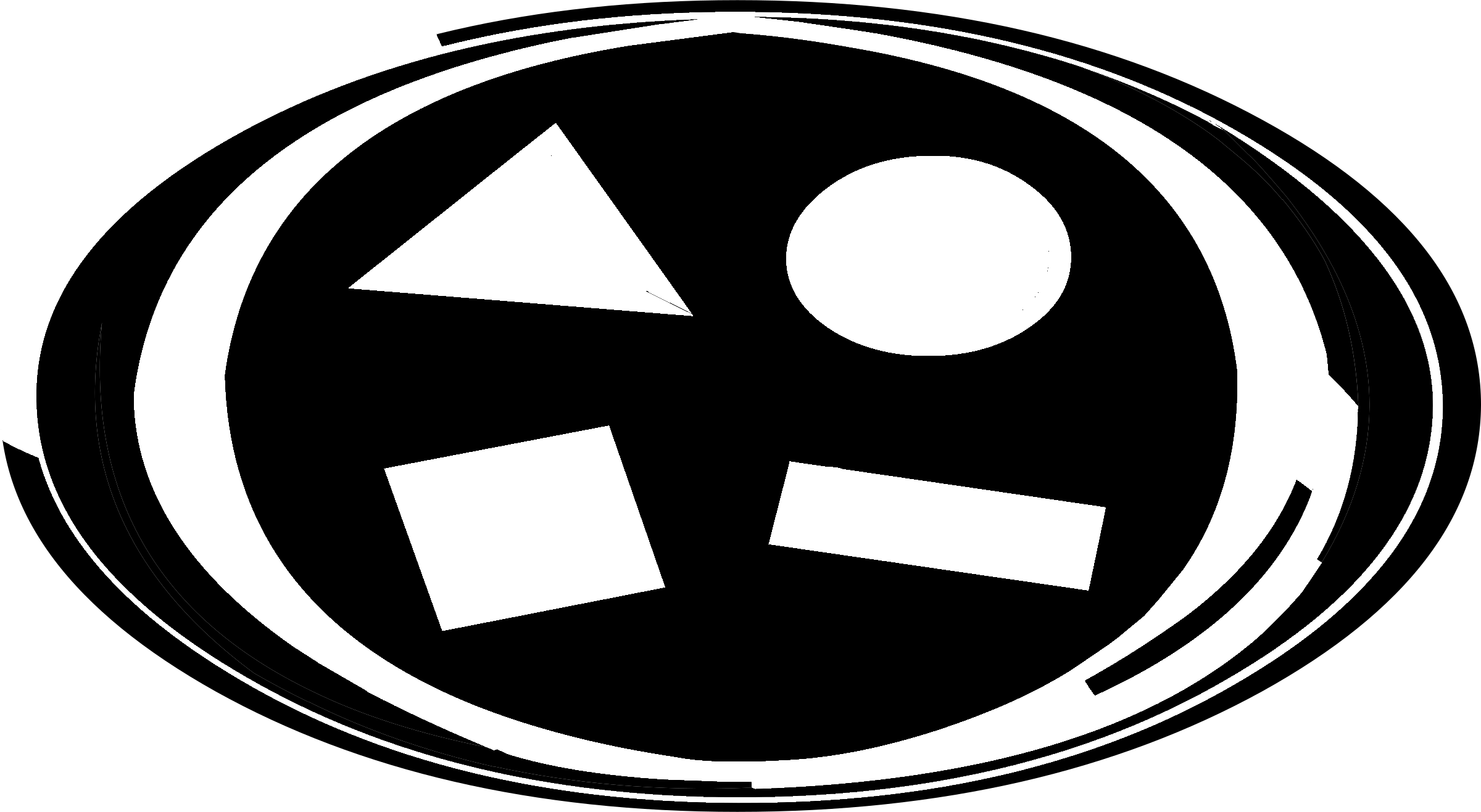 Maui & Sons Logo Black And White - Circle (2400x1317), Png Download