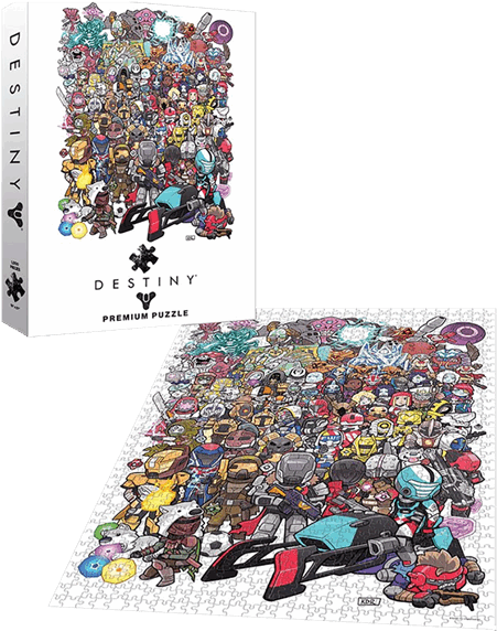 Chibi Characters 1000pce Puzzle - Destiny Premium Puzzle (600x600), Png Download