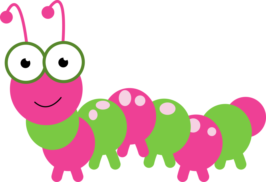 Caterpillar Clipart - Pink Caterpillar Clipart (930x638), Png Download