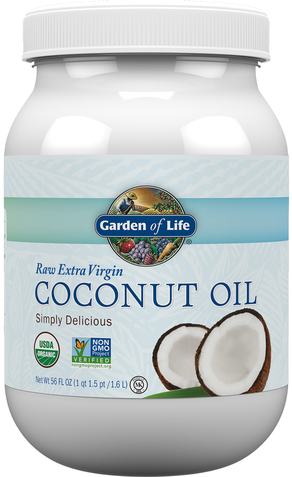 658010120258- - Garden Of Life Coconut Oil (1000x1000), Png Download