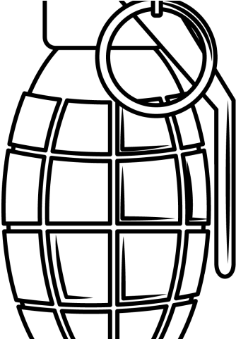 Drawn Grenade Step By Step - Drawing (640x480), Png Download