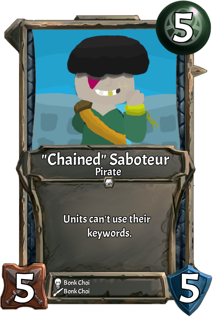 [card] "chained" Saboteurweek - Card Game (700x1041), Png Download