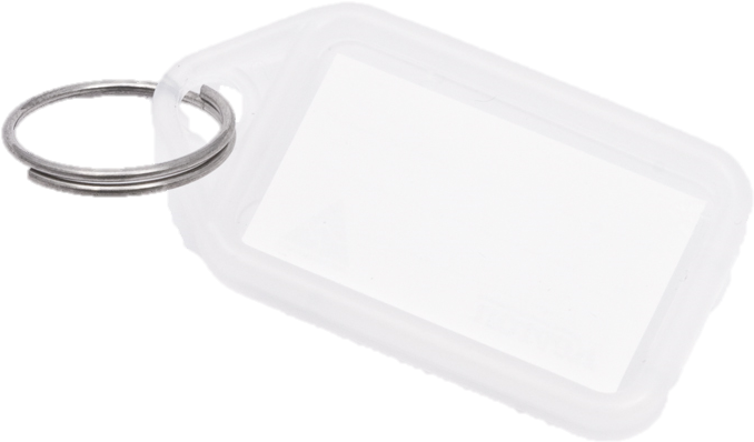 White Click Tag - Keychain (800x600), Png Download