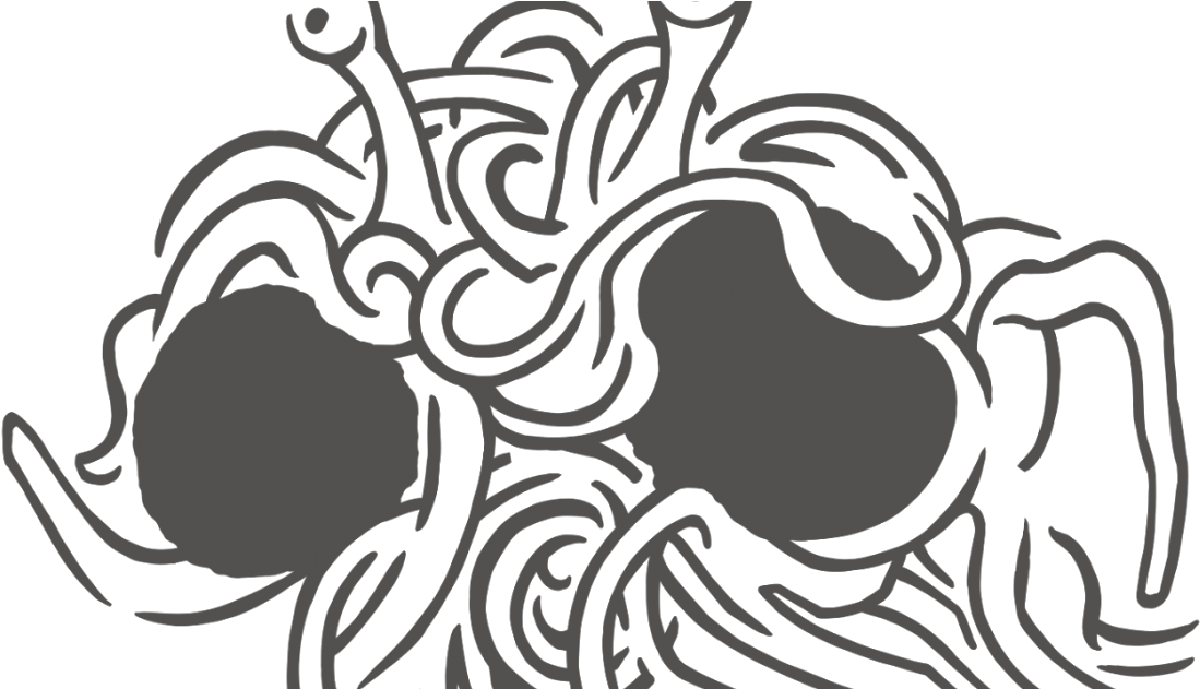 Not Only Illuminati - Flying Spaghetti Monster Decal (1200x630), Png Download