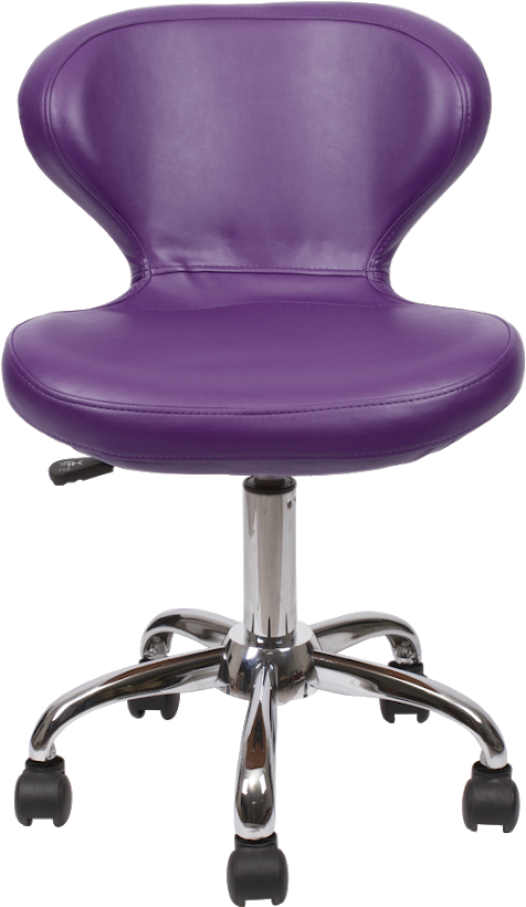 Pedi Stool Royal Purple Staff Chair - Office Chair (1444x963), Png Download