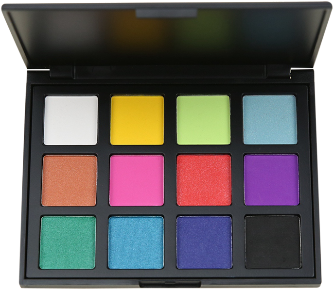 12 Colours Glitter Matte Eyeshadow Palette - Morphe 12nb Palette (700x931), Png Download