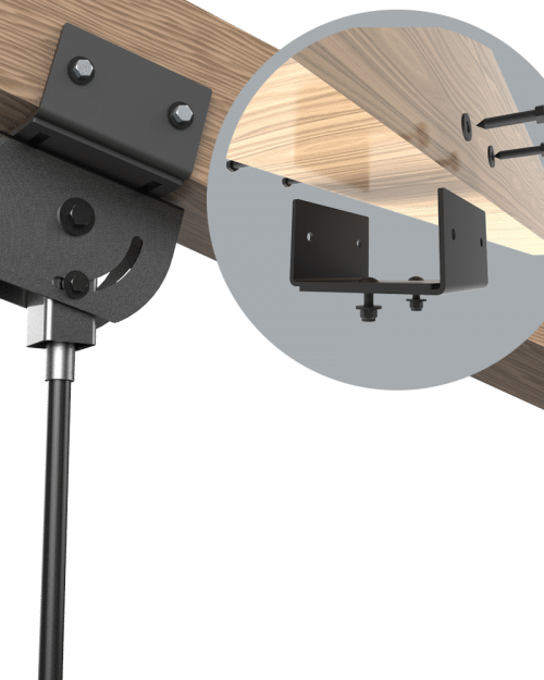 6 To 10 Inch Wood Beam Clamp - Light (500x625), Png Download