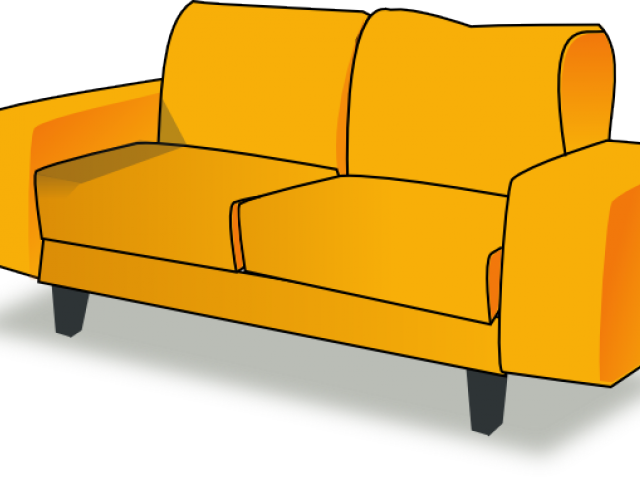 Couch Cliparts - Couch Clipart (640x480), Png Download