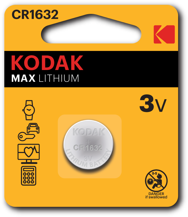 Kodak Lithium Button Cell - Kodak Cr2032 (703x816), Png Download