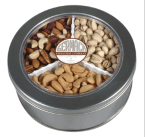 Picture Silver Window Tin - Almond (498x470), Png Download