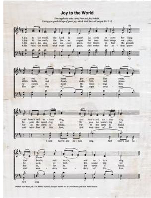 Httpwww - Atwoodsoutdoors - - Joy To The World Spartito (700x700), Png Download